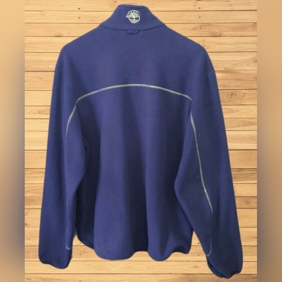 TIMBERLAND Outdoor Performance Weather Gear Full Zip Fleece Jacket Navy Size M - Picture 2 of 5